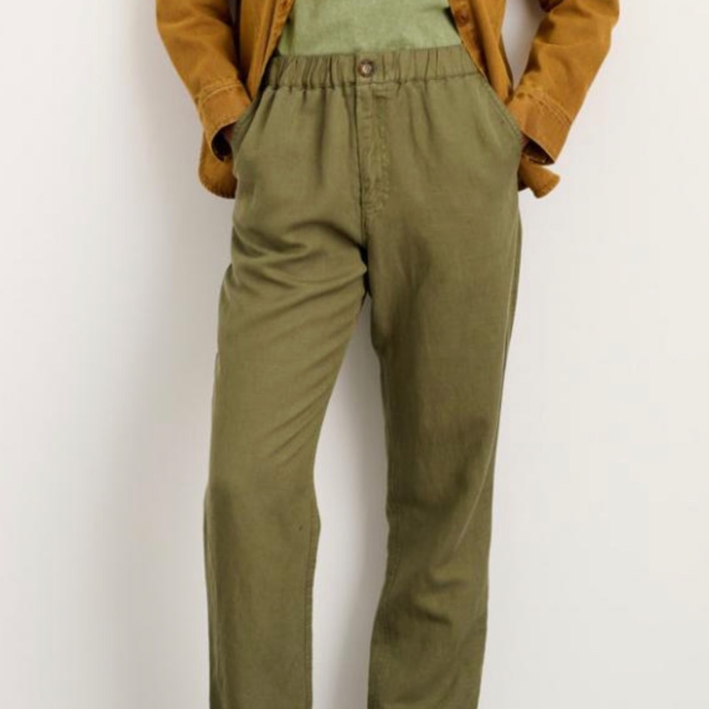 Alex Mill Suit(ish) Pull on Pant Faded Olive / LG x 1